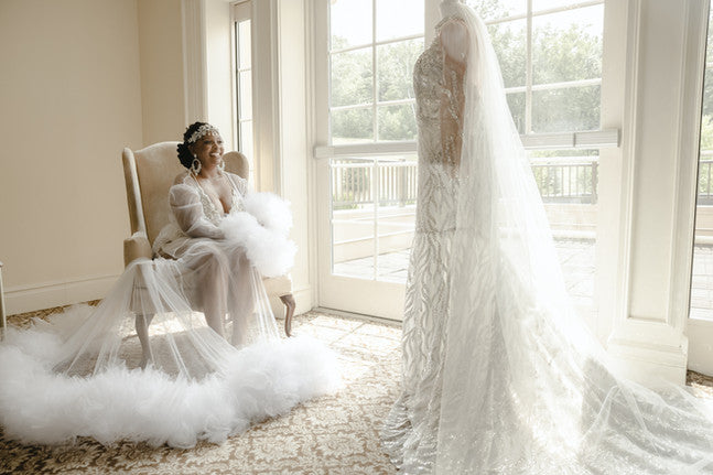Bespoke Bridal Gown + Bridal Robe