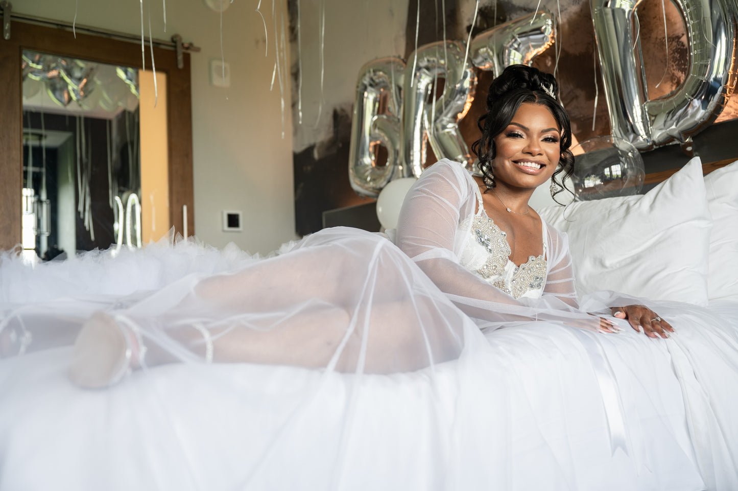 Bespoke Bridal Gown + Bridal Robe