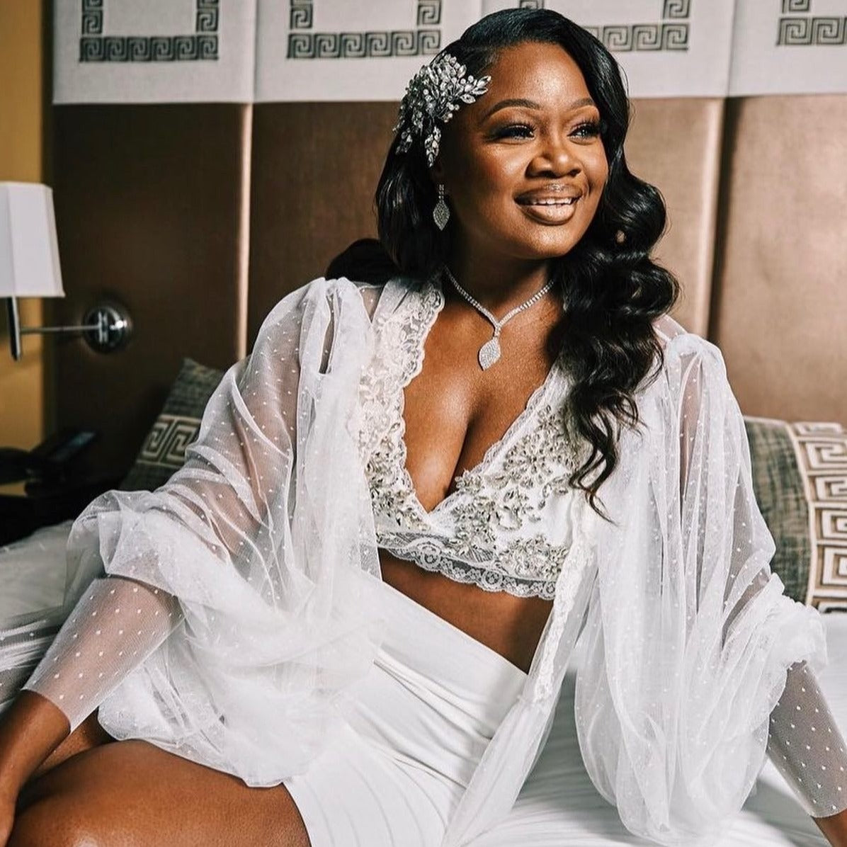 Bespoke Bridal Gown + Bridal Robe