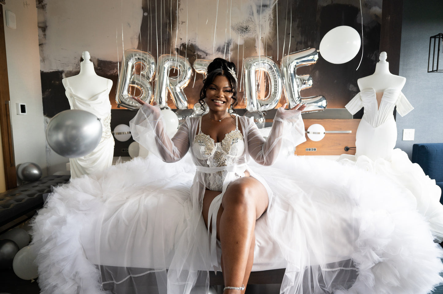 Bespoke Bridal Gown + Bridal Robe