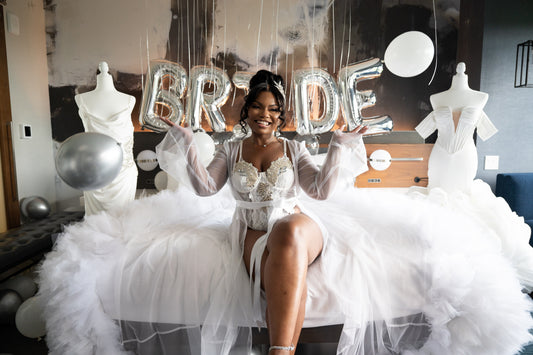 Bespoke Bridal Gown + Bridal Robe